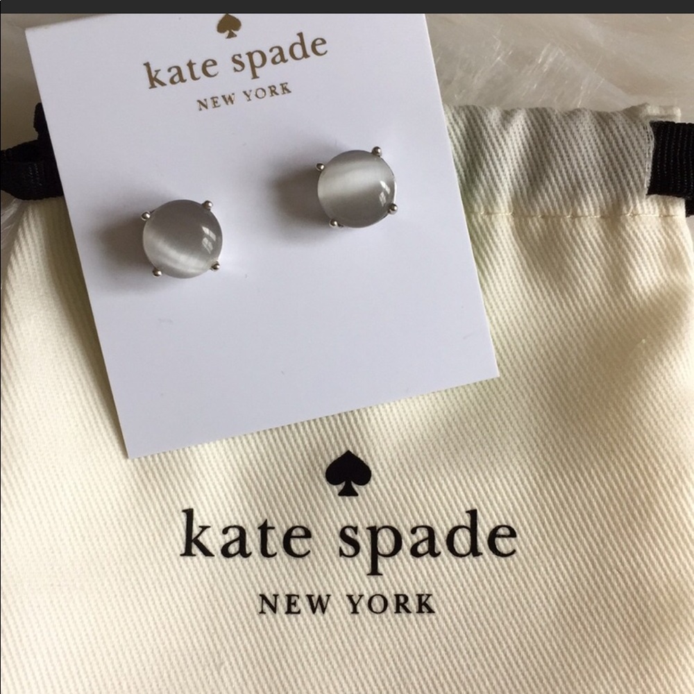 NEW. Kate spade silver iridescent earrings🎁 - Picture 1 of 2